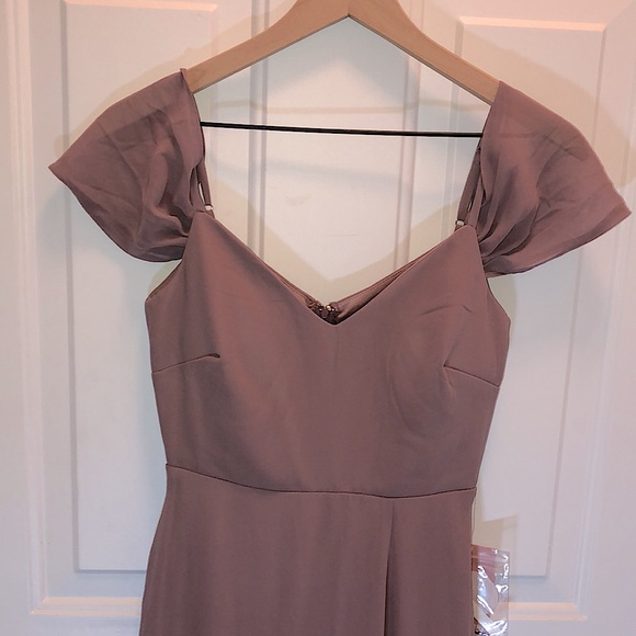 NWT Birdy Grey Devin Convertible Dress In Dark Mauve Size X Small - Picture 2 of 10